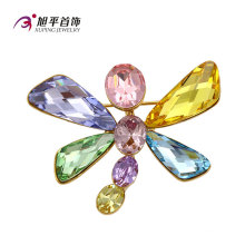 Xuping moda fantasia ródio-platinado cristais de broche swarovski de jóias dragonfly animal-dado forma jóias broche-x0421005